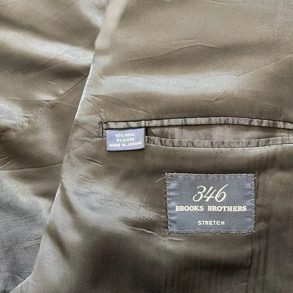 Brooks Brothers 346 Stretch Men’s 48R Suit Jacket Sport Coat Blazer Modern - Picture 4 of 10